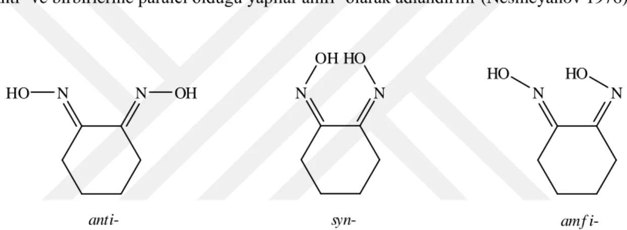 Şekil 2.27: Ketoksimlerde geometrik izomeri. 