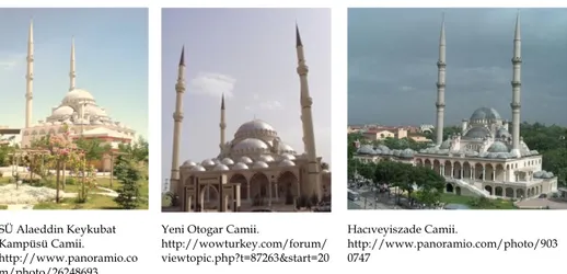 Fot. 1. Konya‟da Osmanlı Cami Mimarisine öykünülerek yapılan büyük ölçekli camiler.  