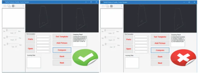 Figure 7. User interface of image process software 