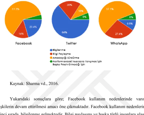 Şekil 9: Sosyal Medya Kullanım Nedenleri 