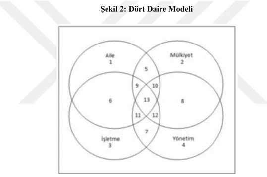 Şekil 2: Dört Daire Modeli 