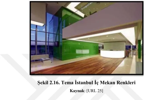 Şekil 2.16. Tema İstanbul İç Mekan Renkleri 