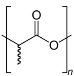 Şekil 1.2.  PLA kimyasal formülü. 