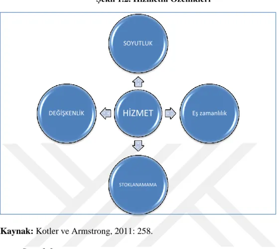 ġekil 1.2. Hizmetin Özellikleri 