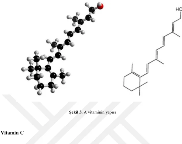 Şekil 3. A vitaminin yapısı 