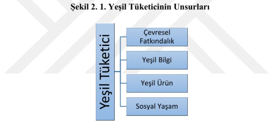 Şekil 2. 1. Yeşil Tüketicinin Unsurları 