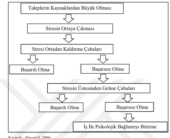 Şekil 1: Cherniss Tükenmişlik Modeli 