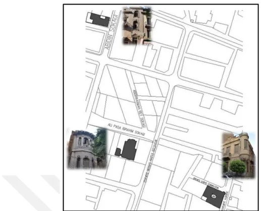 Şekil 4.1. B) Darb Ahmar Mahallesinin Örnek Konutları Vaziyet Planı 1/1000 (Rappai, 2012)    
