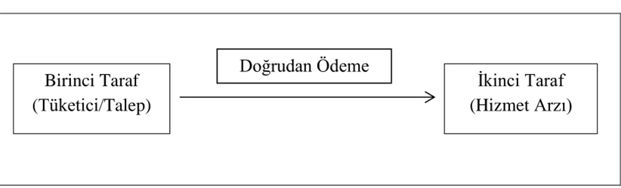 Şekil 2. Sağlık Hizmetinde Doğrudan Finansman Yöntemi 