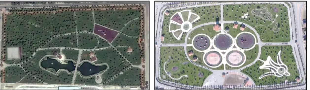 Şekil 5. Olimpiyat Parkı ve Adalet Parkı 
