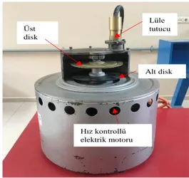 Figure 2. Erosion test setup cabin interior 