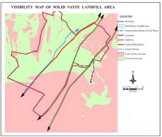 Figure 6.  Theevaluation map according to visibility status  Evaluation According to the Dominant Wind Direction 