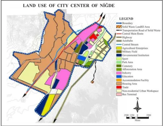 Figure 4: Theevaluation map according to land use 