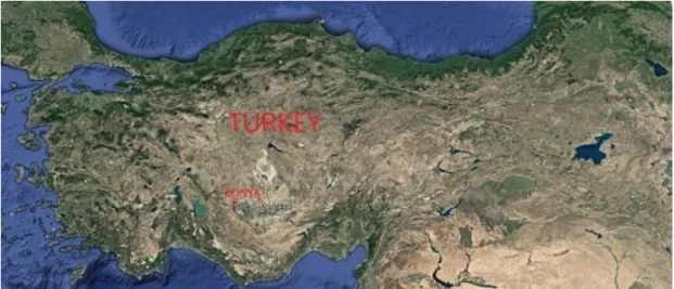 Figure 1. The location of study area on google maps 