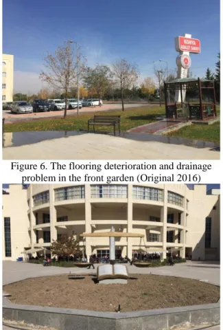 Figure 7. The decorative pool (filled with soil) located in  the central garden of the courthouse (Original 2016)  Conclusion and Suggestions 