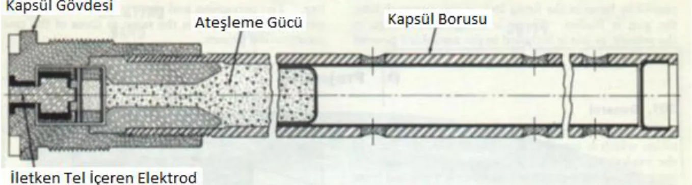Şekil 1. Bir elektrikli tank mühimmatı kapsülüne ait ara kesit görseli(Case elec. Primer, 2019)