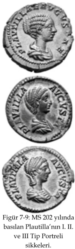 Figür 7-9: MS 202 yılında  basılan Plautilla’nın I. II. 