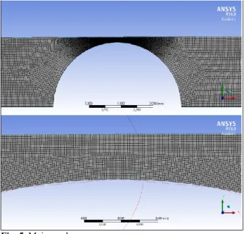 Fig. 4. 2D CFD geometry