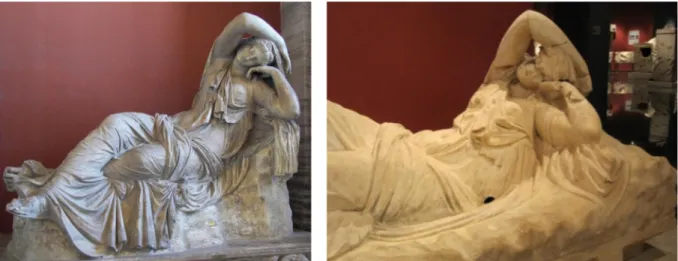Figür 4: Vatikan Müzesi’ndeki uyuyan Ariadne Figür 5: Antalya Müzesi’ndeki uyuyan Ariadne