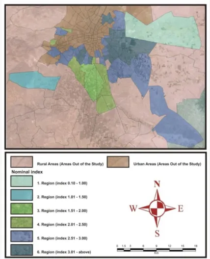 Figure 4. Nominal value map for the 