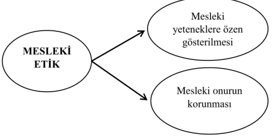 ġekil 3. Mesleki Etiğin Unsurları 