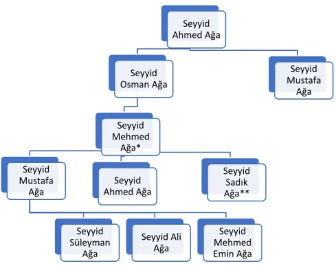 Şekil 1. Zennecizadelerin Soyağacı 