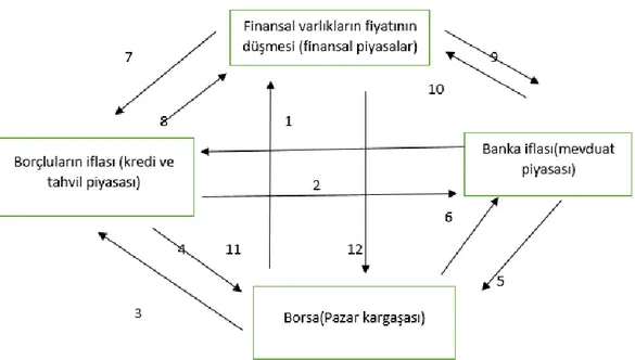 Şekil 2. Finansal krizlerin yayılma kanalları 