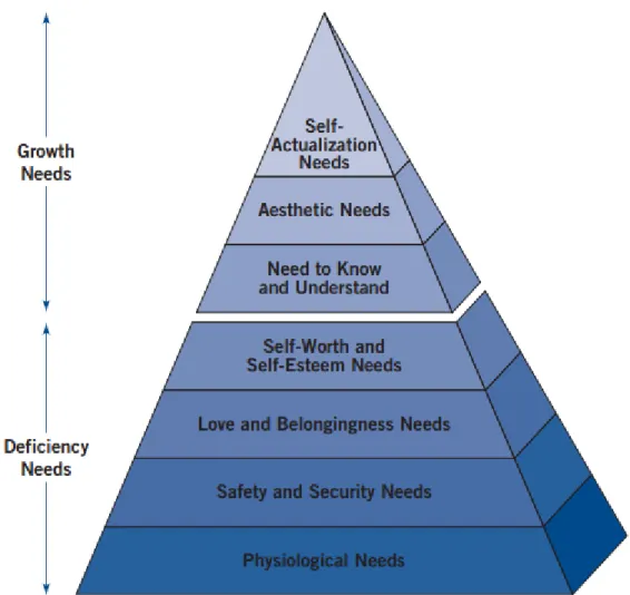 Figure 2. Maslow’s hierarchy of needs(Gawel, 1997; McLeod, 2007a). 