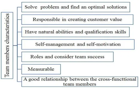 Figure 3. The team members characteristics adapted from (Dalla, 2020). 