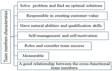 Figure 3. The team members characteristics adapted from (Dalla, 2020). 