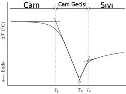 Şekil 2.1. Cam geçiş sıcaklığı [12]. 