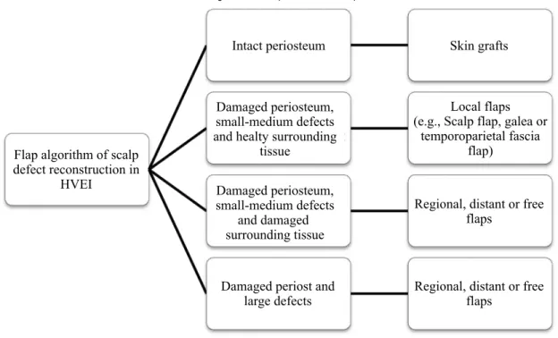 Table 6: Algorithm of scalp defects in HVEI patients