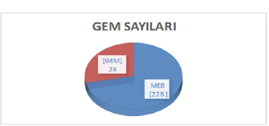 Şekil 3. Geçici Eğitim Merkezlerinin Sayıları (MEB- Hayat Boyu Öğrenme Müdürlüğü  05.06.2018)