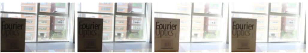 Fig. 17 Input images. The exposure times are 1/200 and 1/80 s for dark and bright images, respectively