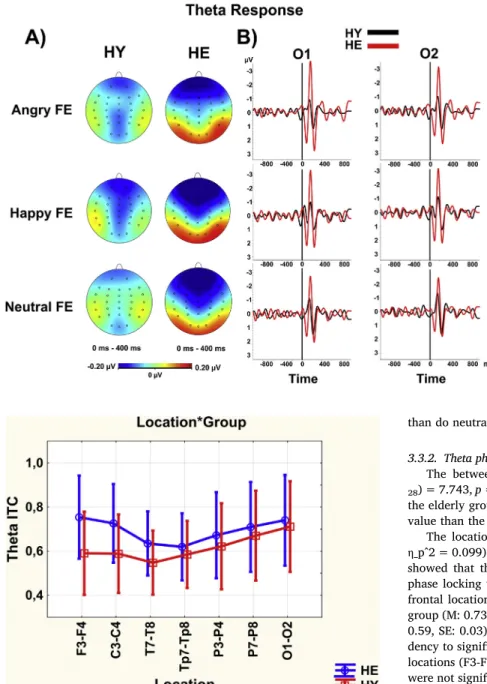 Fig. 6 shows the grand averages of the theta response, which are released after the stimulus and changes between the two groups