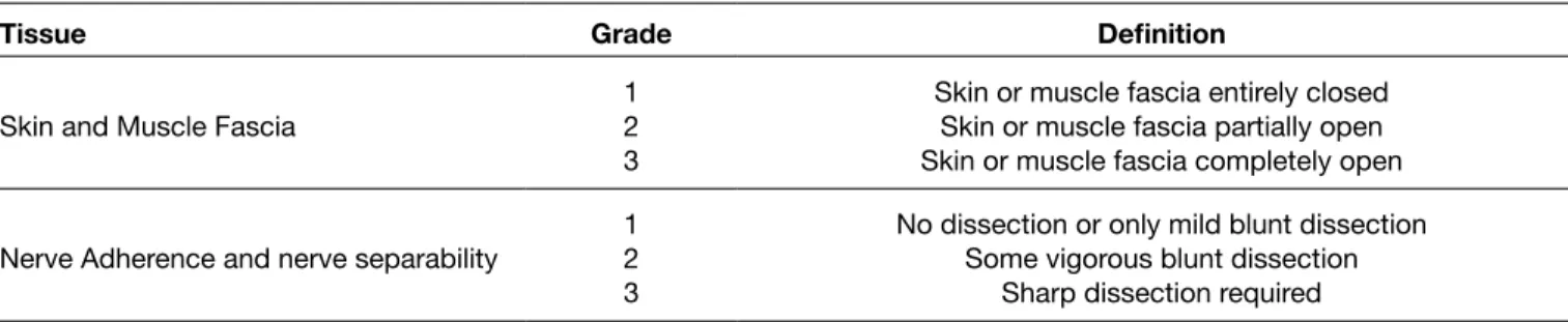 Table I: Numerical Grading Scheme Described for Gross Evaluation by Petersen et al. (15)