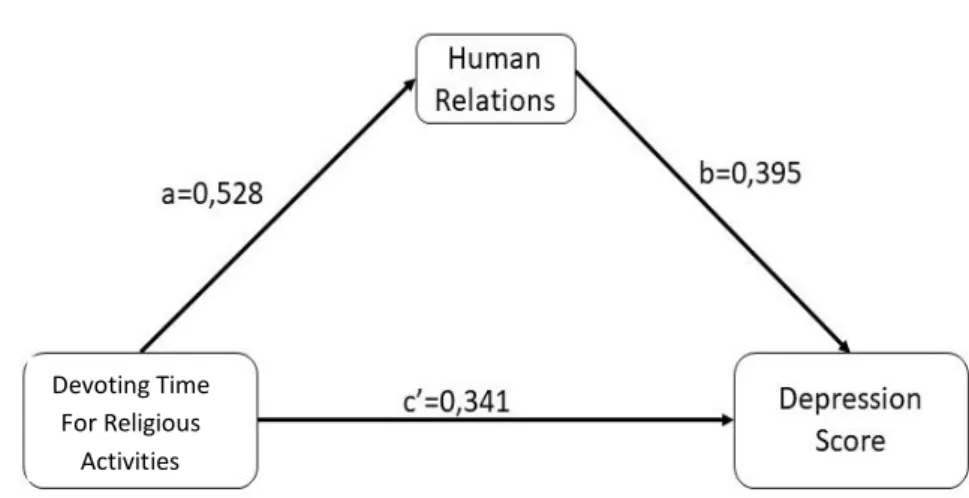 Figure 1: Mediation Analysis of Model 