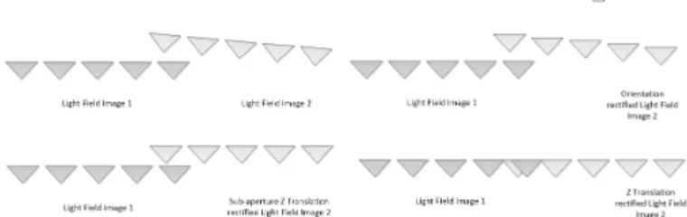 Figure 1: Raw light field data and the decoded sub-aperture images.