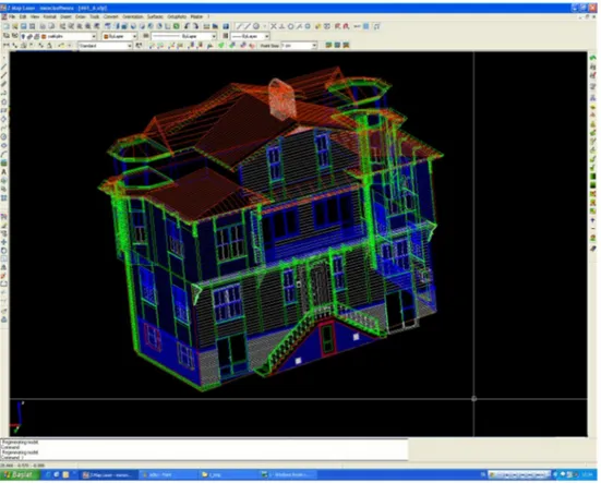 Figure 6. 3D drawings produced over Point cloud Data.