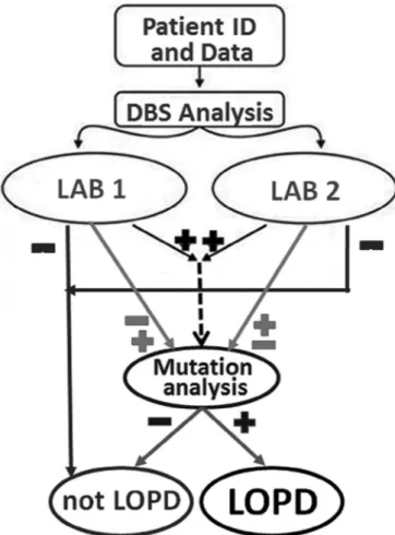 Fig. 1. The sequences of registering patients in pre-diagnostic part of the registry. LOPD: Late onset Pompe disease.