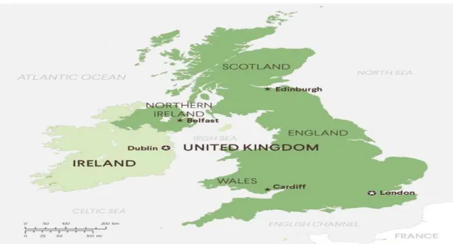 Figure 1. Geopolitical Location of Northern Ireland 