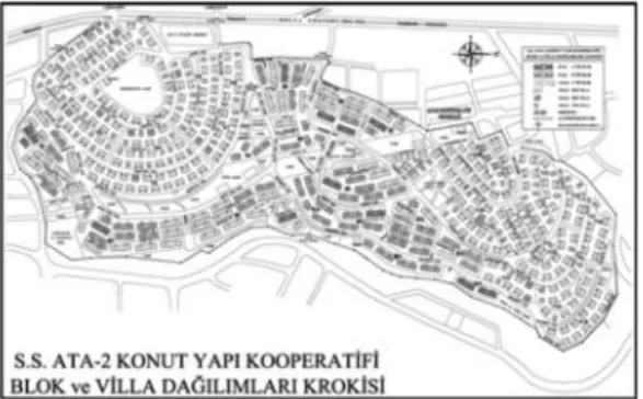 Figure 1: The ground plan of Ata-2 housing cooperative (Kroki 2011).