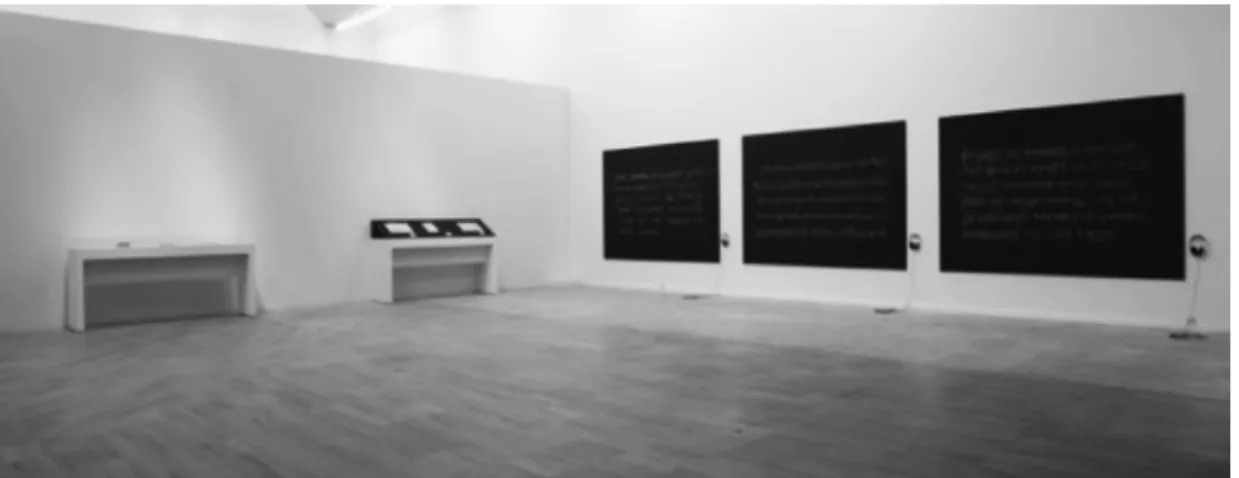 Figure 4: Dilek Winchester, On Reading and Writing, sound installation, 2007.