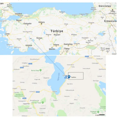 Şekil 1. Çalışma alanının yer bulduru haritası