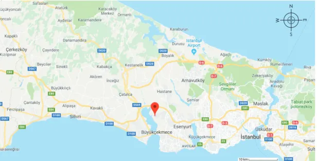 Şekil 1. Eskice Mevki istasyonu (41.0722 ° N, 28.5782 ° E, rakım : 50 m) (Url-1)