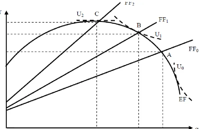 Figure 3.4 Financial Constraints and Relation Between Profit and Capital Accumulation  (Hein and van Treeck, 2008: 4)