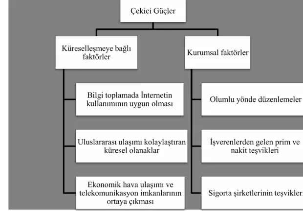 Şekil 3.4 Medikal Turizm Hareketliliğinde Çekici Güçler  Kaynak: Gan ve Frederick 2011, s.168 