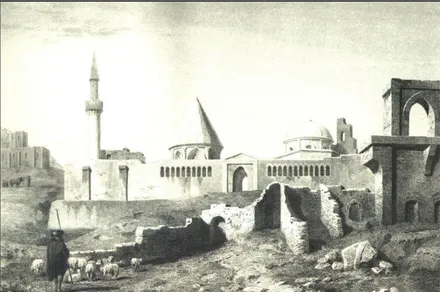 Şekil 2.14. Konya Kalesi ve Alâeddin Camii-1865 (Anonim 2006) 