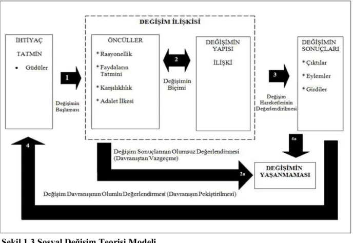 Şekil 1.3 Sosyal Değişim Teorisi Modeli 