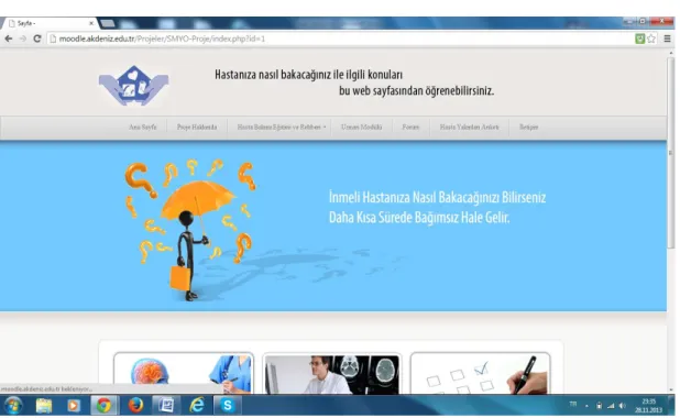 Şekil 3.2. Web Sayfasında Aile Eğitim Rehberi 